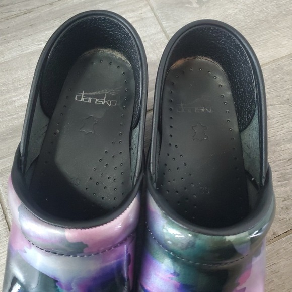 Dansko Professional‎ Mystic Patent Leather Nursing Clog Sz 39/9 Purple Podiatric - Picture 8 of 9